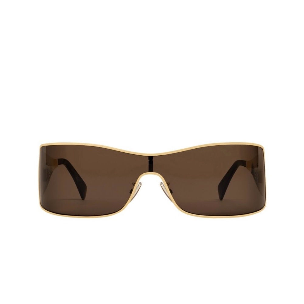 Celine Triomphe Metal Racer Sunglasses in Gold Metal - Picture 5 of 10